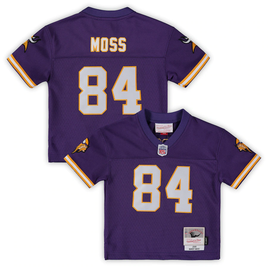 Toddler Mitchell & Ness Randy Moss Purple Minnesota Vikings 1998 ...